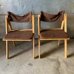 TOTALE LEEGVERKOOP No Ikea Scandinavisch design klapstoelen, Ophalen, Twee, Bruin, Hout