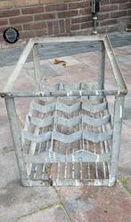 Vintage melkflessen rek FRICO, Ophalen, Gebruikt, 5 tot 15 flessen, Metaal