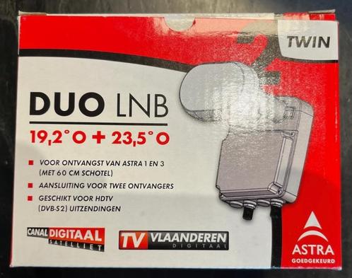Duo LNB 60 Twin XO-32 (Triax 64) CanalDigitaal Maximum, Audio, Tv en Foto, Schotelantennes, Zo goed als nieuw, (Schotel)antenne-accessoires