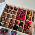 Partij Lego Technic met houten kist., Ophalen, Gebruikt, Overige merken