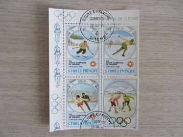 S.Tomé E Principe 1984 Winter Olympic Games Sarajevo Postzeg beschikbaar voor biedingen