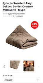 Dekbed Zydante Swisstech Easy  kleur taupe. 200x240 cm, Ophalen, Overige kleuren, Deken of Dekbed, Nieuw