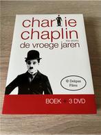 Dvd's + Boek Charlie Chaplin - De Vroege Jaren, Alle leeftijden, Ophalen of Verzenden, Gebruikt, Overige genres