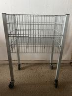 Verrijdbare (winkel) manden 50 x 60. Licht grijs., Ophalen, Overige materialen, Gebruikt, Mand