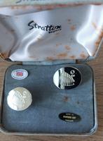 114852 manchetknopen, Sieraden, Tassen en Uiterlijk, Manchetknopen, Ophalen of Verzenden, Zo goed als nieuw, Overige materialen