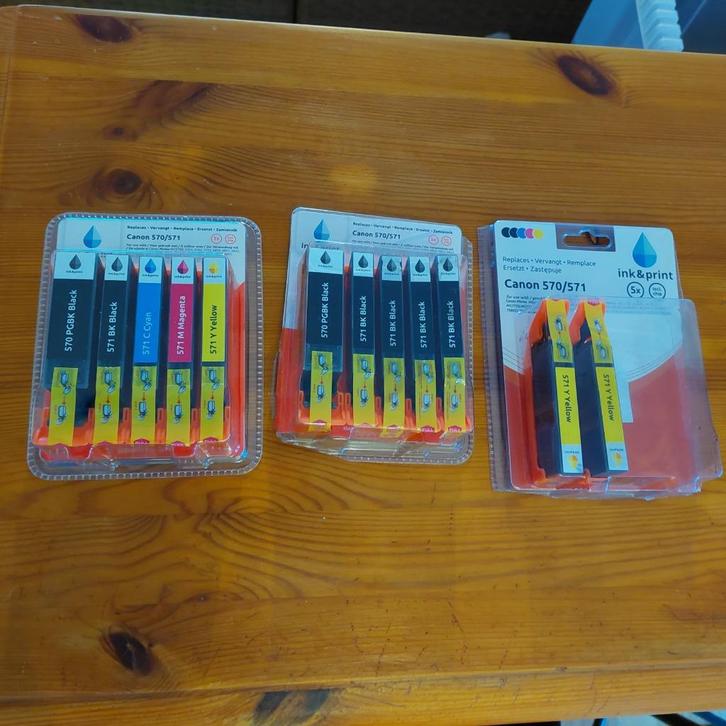 Cartridges M570 en M571 voor Canon printer, Computers en Software, Printerbenodigdheden, Nieuw, Cartridge, Ophalen of Verzenden