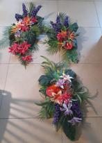 3 bloemstukken, Ophalen