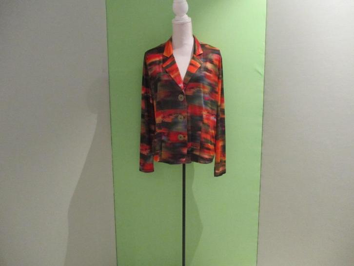 Sao Paulo (blouse) jasje maat 44, Kleding | Dames, Jasjes, Kostuums en Pakken, Zo goed als nieuw, Jasje, Maat 42/44 (L), Rood