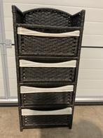 Rieten ladekast hoog model, Ophalen, Overige materialen, 50 tot 100 cm, Zo goed als nieuw