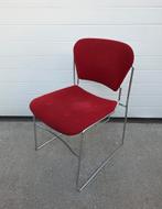 48 x Perry USA stackchairs buisframe stoelen Design kantine, Blauw, Ophalen of Verzenden, Zo goed als nieuw, Stof