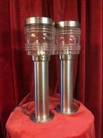 Buitenlampen - Massive Essex - RVS - hoogte 45 cm - 2 stuks, Ophalen of Verzenden, Buitenlampen