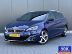 Peugeot 308 SW 2.0 BlueHDI GT-line Leder - Denon Audio - Cam, Auto's, Peugeot, Voorwielaandrijving, Gebruikt, 4 cilinders, Blauw