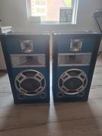 2 skytec speakers, Gebruikt, 120 watt of meer, Front, Rear of Stereo speakers, Ophalen