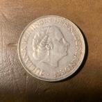 Zilveren 2½ Gulden 1962 Juliana, Koningin Juliana, Zilver, Ophalen of Verzenden, Losse munt