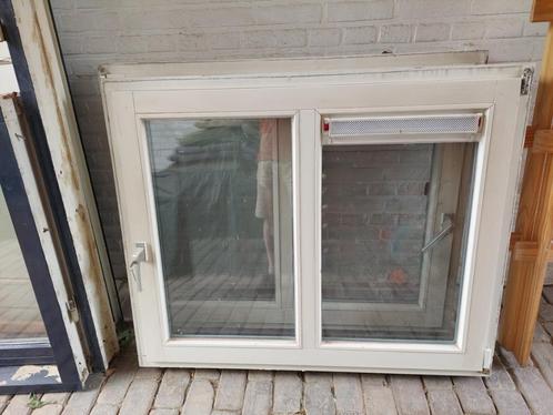 houten kozijnen met glas, Doe-het-zelf en Verbouw, Kozijnen en Schuifpuien, Gebruikt, Raamkozijn, Hout, 75 tot 150 cm, 75 tot 150 cm