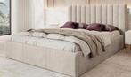 Tweepersoonsbed helemaal nieuw beige 160x200, Huis en Inrichting, Slaapkamer | Boxsprings, Beige, Tweepersoons, Ophalen of Verzenden