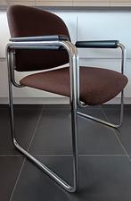 Vintage Drabert stoel met chromen frame., Huis en Inrichting, Stoelen, Ophalen, Bauhaus, Zo goed als nieuw, Metaal