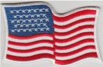USA vlag stoffen opstrijk patch embleem #4, Ophalen of Verzenden, Nieuw