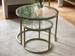 Glazen salontafel rond, Ophalen, Rond, Nieuw, 50 tot 100 cm