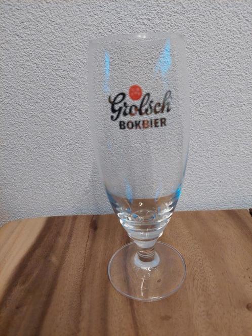 Bier glas: Grolsch Bokbier, Verzamelen, Biermerken, Zo goed als nieuw, Glas of Glazen, Grolsch, Ophalen of Verzenden