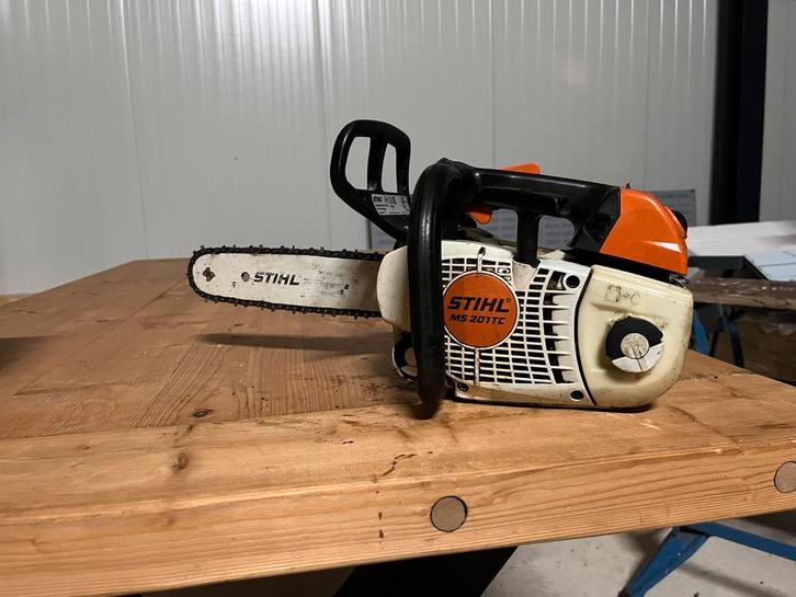 Kettingzaag Stihl ms 201 tc, Tuin en Terras, Hand-tuingereedschap, Gebruikt, Ophalen