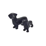 Urn Hond M - Kleur Black Antique/Zwart - Teckel Urn, Ophalen of Verzenden, Nieuw, Dier