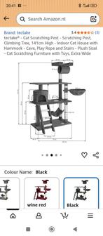 Tectake krab boom nieuw in doos, Dieren en Toebehoren, Ophalen, ., Krabpaal, .