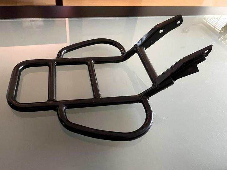 Te koop bagagedrager + spiegels (blauw) Peugeot Vivacity, Fietsen en Brommers, Brommeronderdelen | Scooters, Gebruikt, Peugeot
