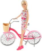 LAUREN Tienerpop op fiets, Kinderen en Baby's, Nieuw, Ophalen of Verzenden, Barbie