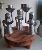 3 Kerstenengeltjes Banka tin Indonesia, Antiek en Kunst, Antiek | Tin, Ophalen of Verzenden