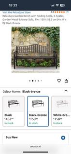 Metalen tuinbank 150 cm helemaal nieuw!, Tuin en Terras, Tuinbanken, Ophalen, Nieuw, Aluminium
