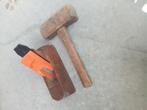 Blokschaaf en houten hamer, Doe-het-zelf en Verbouw, Gereedschap | Handgereedschap, Ophalen of Verzenden, Gebruikt