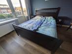 Ikea Hemnes bed 2 personen, Ophalen, Gebruikt, Bruin, Tweepersoons