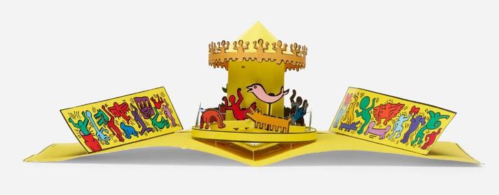 Keith HARING - Luna Luna Carrousel 1986, Antiek en Kunst, Kunst | Overige Kunst, Ophalen of Verzenden
