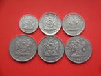Kavel Zuid-Afrika setje munten 5, 10 en 20 Cent 1975 / 1990., Verzenden, Zuid-Afrika, Setje