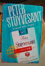 PETER STUYVESANT SIGARETTEN REKLAME -METAAL-, Ophalen of Verzenden, Gebruikt