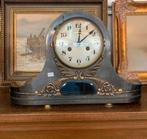 Klok mooie oude antieke koperen bronzen pendule klok., Antiek en Kunst, Ophalen of Verzenden