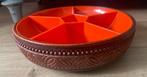 Fantastische retro snackschalen schaal oranje, Ophalen of Verzenden, Huis en Inrichting