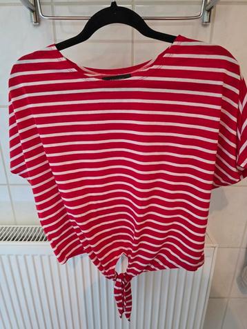 Rood wit gestreept shirt Maat 38 beschikbaar voor biedingen