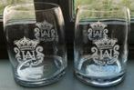 2 Brocante PTMD windlichten van glas, Antiek en Kunst, Ophalen