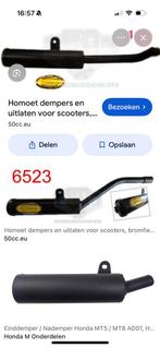 Homoet demper honda mt gezocht, Fietsen en Brommers, Ophalen of Verzenden, Uitlaat