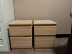 MALM nachtkastjes, Huis en Inrichting, Slaapkamer | Nachtkastjes, Ophalen, Gebruikt, Minder dan 45 cm, Minder dan 55 cm
