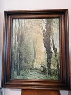 Groot schilderij bos C. Carot, Antiek en Kunst, Ophalen of Verzenden