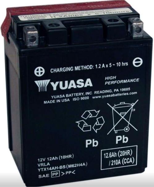 Yuasa accu YTX14AH-BS AGM battery (12V/12Ah), Motoren, Onderdelen | Overige, Nieuw, Ophalen of Verzenden