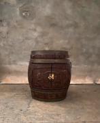 houten wijnvat met deur wijnrek kast antiek vintage mancave, Ophalen, Gebruikt, Minder dan 50 cm