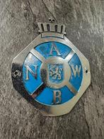 Blauw A.N.W.B. embleem. ANWB logo voor een oldtimer auto., Ophalen of Verzenden, Gebruikt, Gebruiksvoorwerp