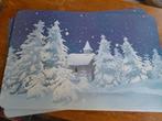 Pakket kerst winter placemat zgan, Diversen, Kerst, Ophalen of Verzenden, Zo goed als nieuw