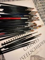 Penseelset + Boek Chinees Schilderen, Hobby en Vrije tijd, Ophalen of Verzenden, Gebruikt, Penseel of Kwast