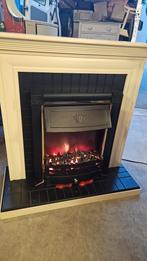 Elektrische kachel met schouw, Huis en Inrichting, Haarden, Ophalen, Elektrische haard, ., Zo goed als nieuw