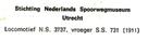987607 Ansichtkaart Trein Zug Locomotief NS 3737, Ophalen of Verzenden, Trein, Kaart of Prent